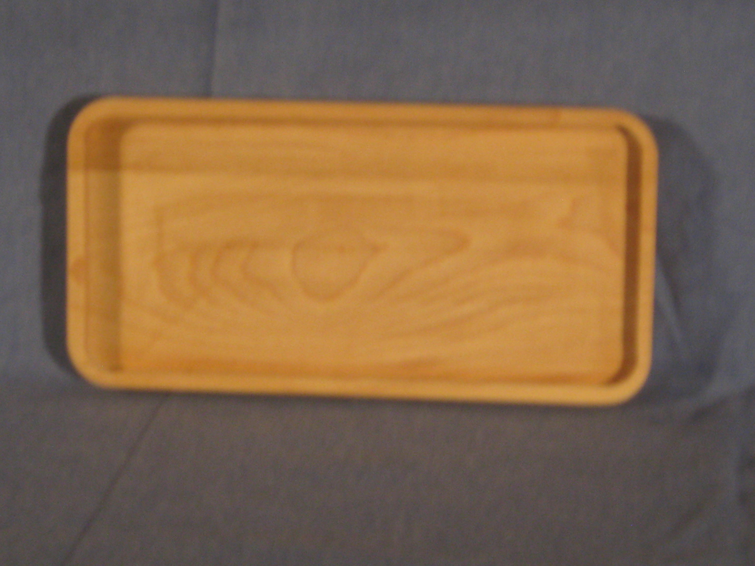 APPETIZER TRAY SMALL RECTANGULAR with oil finish